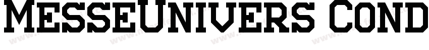 MesseUnivers Condensed字体转换
